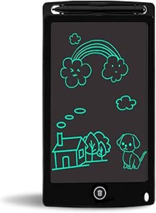 Inditradition Magic Slate 8.5-inch LCD Writing Tablet Pad with Stylus Pen | for Drawing, Playing, Noting by Kids & Adults (Multicolor)